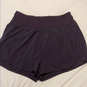 Lululemon purple shorts size 8 high waisted